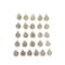 Blue Moon Studio™ Round Silver Alphabet Charm Set